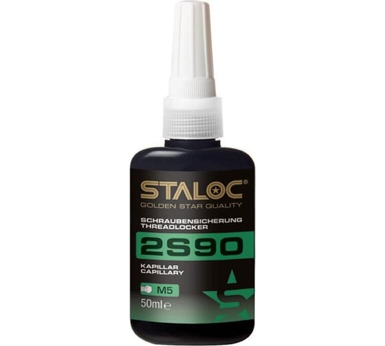 Изображение товара Фиксатор резьбовых соединений средней прочности капиллярный STALOC 2s90 50 мл 104408954