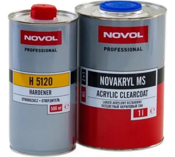 Изображение товара Лак NOVOL novakryl ms + отвердитель 1л+0,5л 2+1 38041-35631