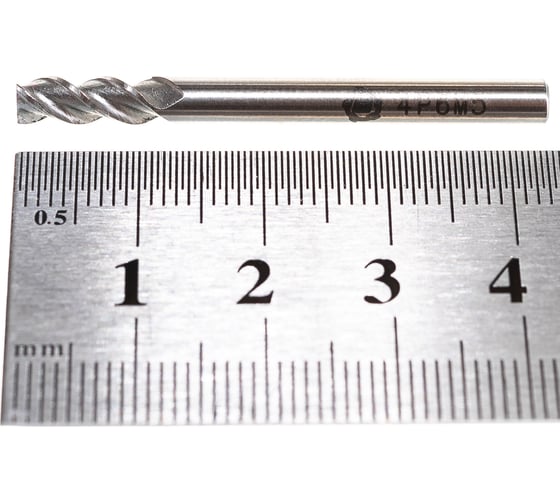 Изображение товара Фреза концевая ООО "ТМТ ГРУПП" цилиндрический хвостовик 4 3-зуб Р6М5 143266