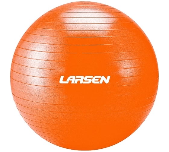 Изображение товара Гимнастический мяч Larsen rg-2 оранжевый, 65 см 4607167308374