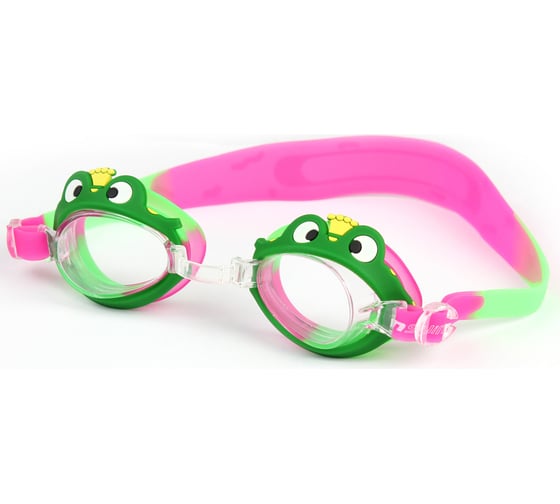 Изображение товара Плавательные детские очки Larsen dr-g1721 лягушонок, зеленые 4690222154313