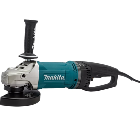 Изображение товара Угловая шлифовальная машина Makita 180 мм , 2800 Вт, 8500 об., AFT, D-обр.поворот. рукоятка, плавн. пуск,антивибр, поддержка об., расцепляющая муфта, тормоз дв., 6.2 кг GA7071X1