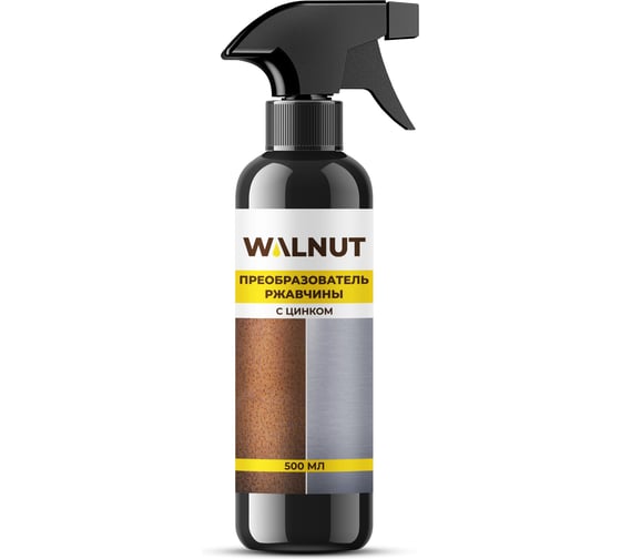 Изображение товара Преобразователь ржавчины WALNUT прозрачный, 500 мл WLN0364
