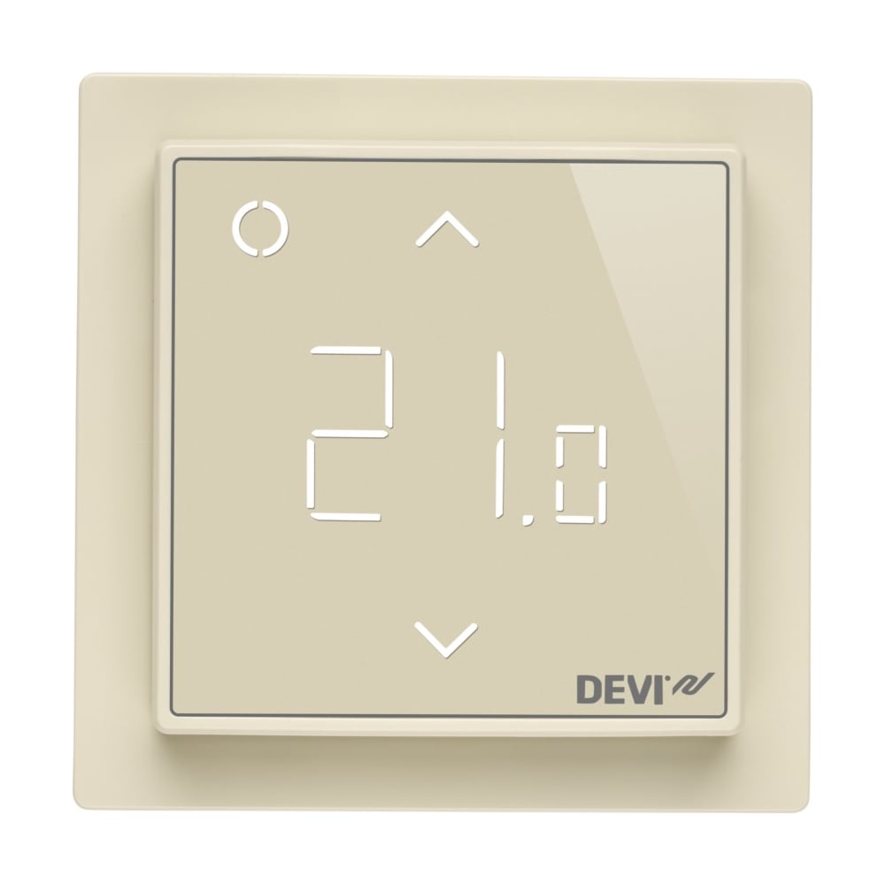 фото Терморегулятор интеллектуальный с wi-fi, бежевый, 16 а devi devireg smart 140f1142