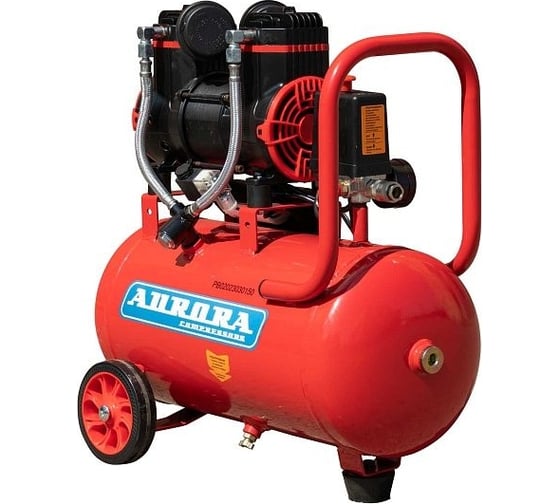 Изображение товара Компрессор Aurora PASSAT-20 BLACK тихий, безмасляный, 18 л, 170л/мин, 0.9 кВт 35009