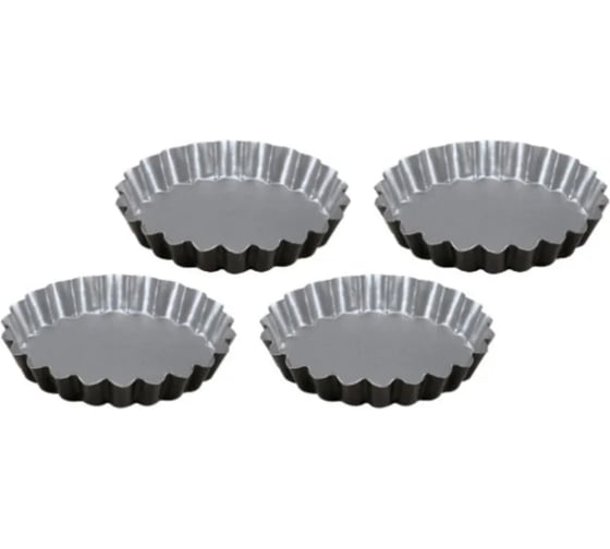 Изображение товара Набор форм для выпечки тарталеток GUARDINI Silver Elegance 4 шт., 12 см 71204SEVEE
