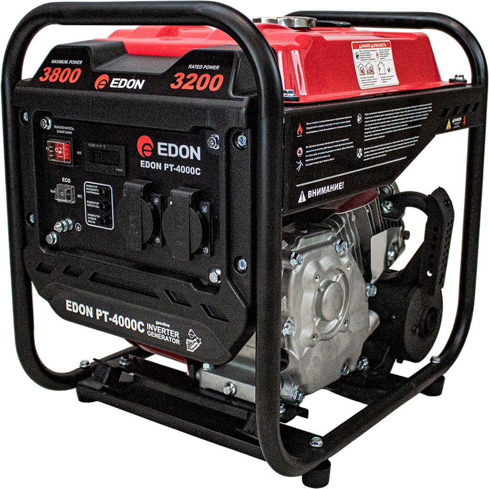 Изображение товара Инверторный бензогенератор EDON PT-4000C 4 кВт мощный бытовой источник питания