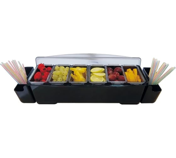 Изображение товара Контейнер для бара Kitchen Muse 6 лотков jw-bn6d 168470