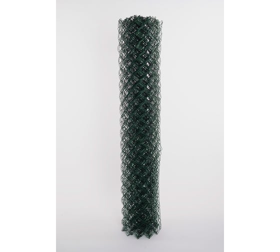 Изображение товара Сетка рабица ООО «ТД «КАСКАД» ПВХ, ячейка 50x50 мм, d-2,2 мм, 1,5x10 м 555510ПВХ,