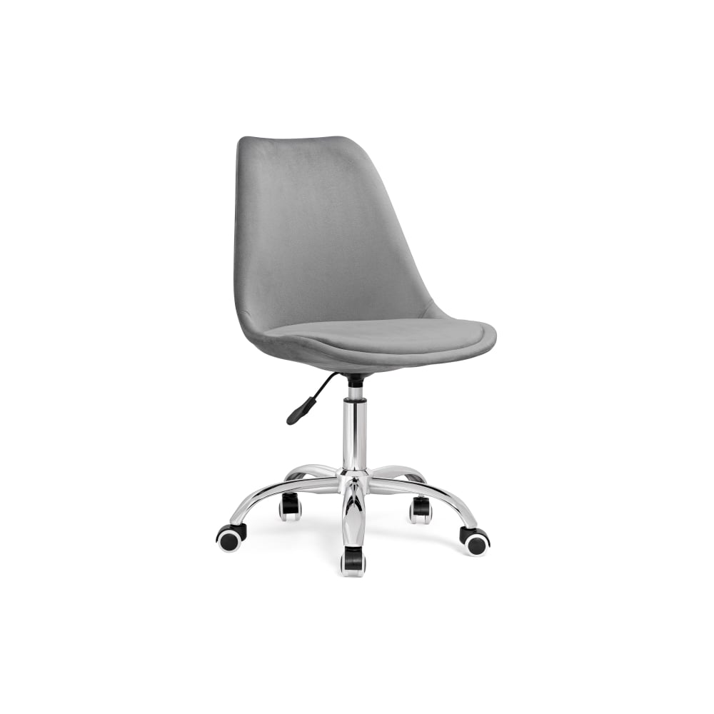 Изображение товара Компьютерное кресло Woodville kolin светло-серое велюр с регулировкой высоты