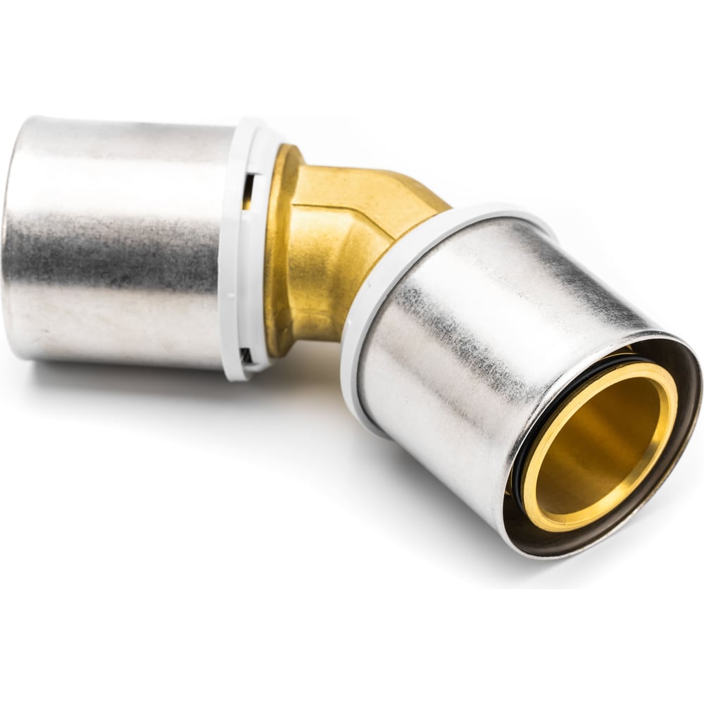 Изображение товара Угольник RIIFO Omni пресс латунь 45 40-40 для труб 40 мм профессиональный