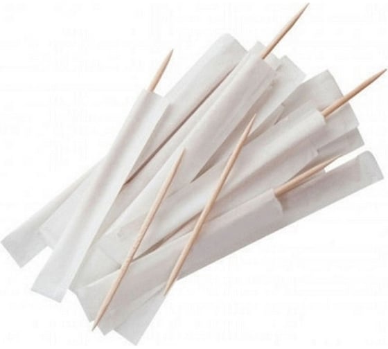 Изображение товара Зубочистки Viatto bt-3 бамбук, в индивидуальной упаковке (бумага), 1000 шт. 165782