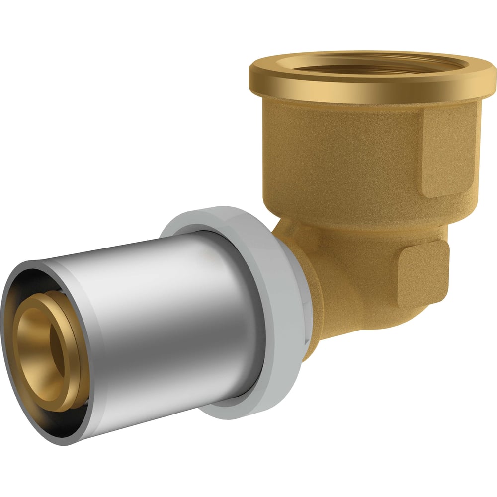 Изображение товара Угольник RIIFO Omni с внутренней резьбой пресс латунь 20 мм 1/2F профессиональный