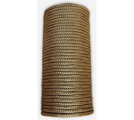 Изображение товара Базальтовый шнур BASFIBER диаметр 6 мм длина 50 м огнеупорный 700С уплотнительный 6-50