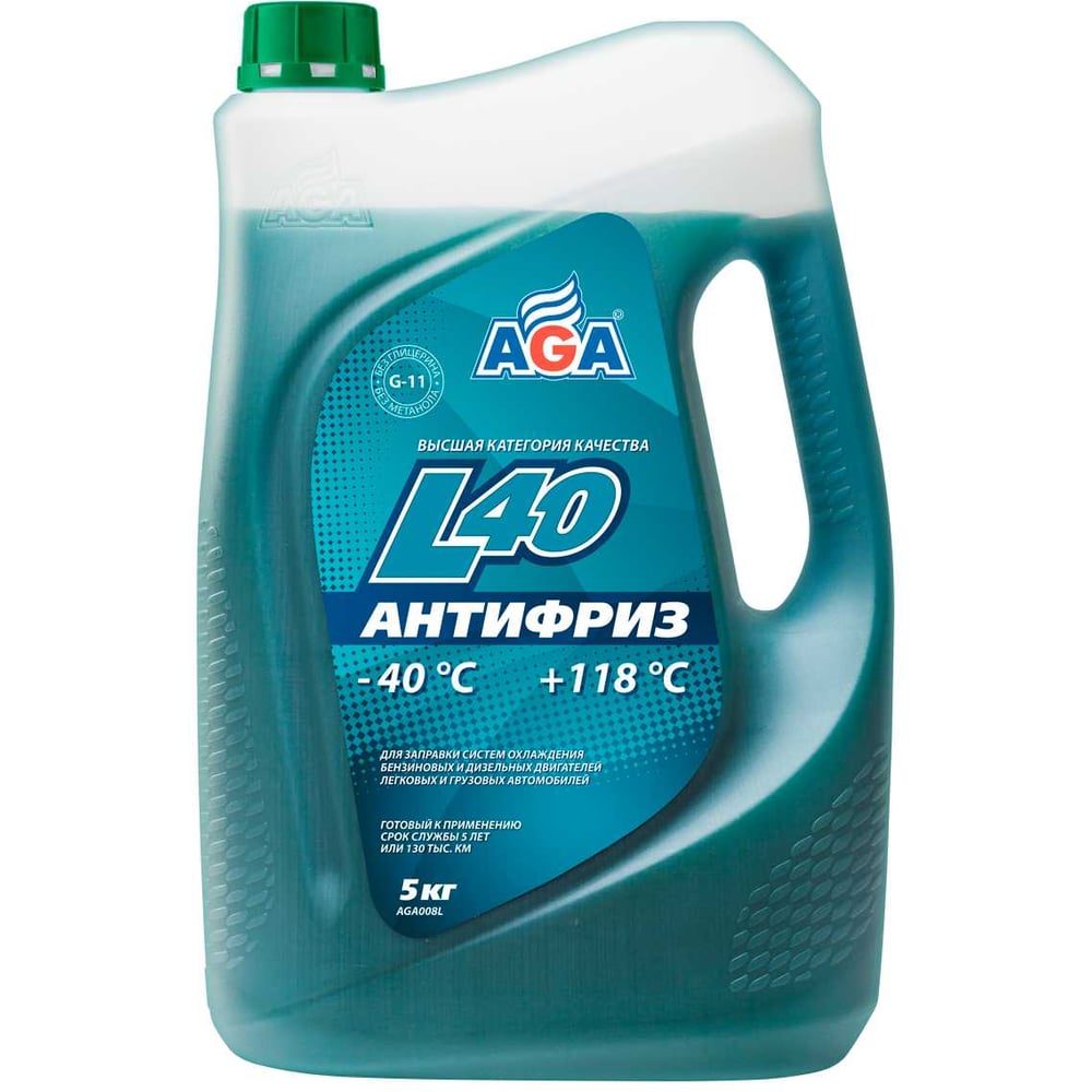 Изображение товара Тосол сине-зеленый AGA AGA-L40 5 л G11