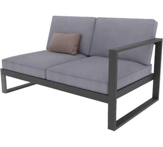 Изображение товара Диван с левым подлокотником Callisto mobili Лагуна 2-х местный, серый М401.4Е10