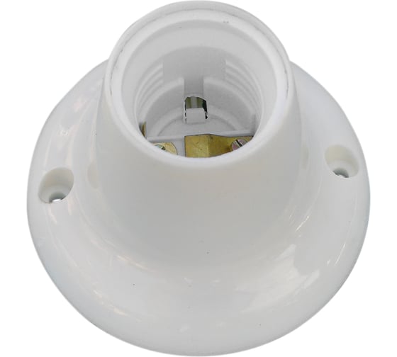 Изображение товара Патрон-стойка ООО "ОПТИКОМ ЭЛЕКТРИК" Е27 белый прямой 8810.0227