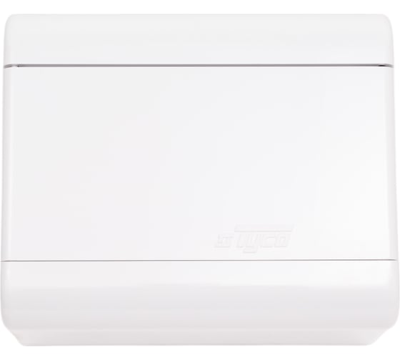 Изображение товара Щиток Рувинил ОП Тусо 6 модулей с непрозрачной дверью 160x132x93мм бел. 68026Б