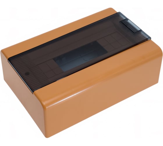 Изображение товара Щиток открытой проводки Рувинил Тусо на 12 модулей с дверцей 280x190x93 мм коричневый 68012К