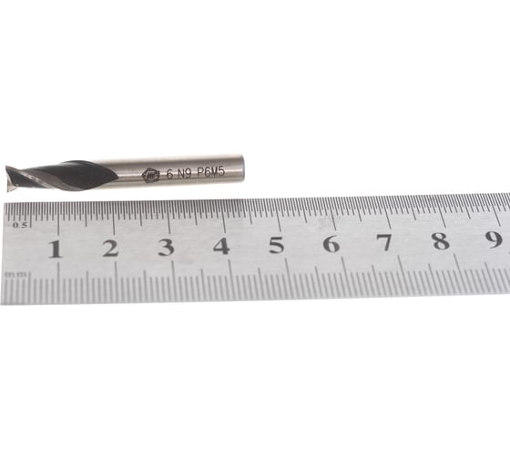 Изображение товара Фреза шпоночная ООО "ТМТ ГРУПП" цилиндрический хвостовик 6 Р6М5 134944