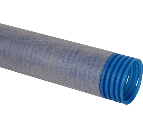 Изображение товара Одностенная труба Рувинил ПНД 90 мм дренажная с фильтром TYPAR SF27 50м Т1-ДР0-090Ф(50)