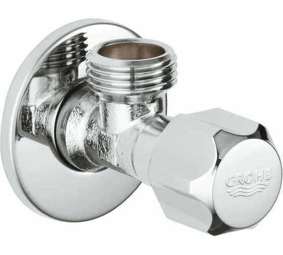 Изображение товара Угловой вентиль Grohe 1/2 дюйма, хром 22025000