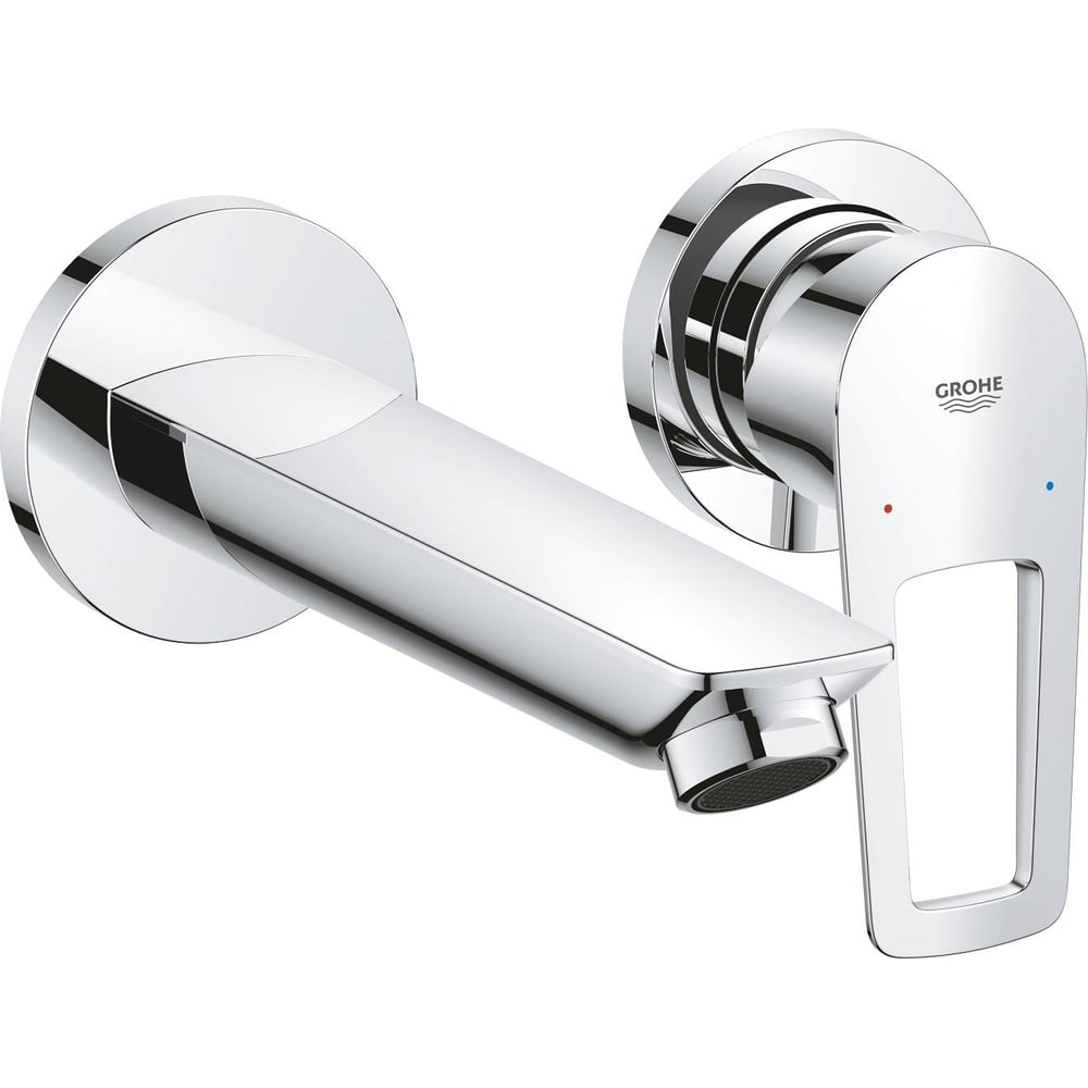 Смеситель для раковины Grohe BauLoop скрытого монтажа на 2 отверстия, в комплекте с монтажной частью, хром 20289001