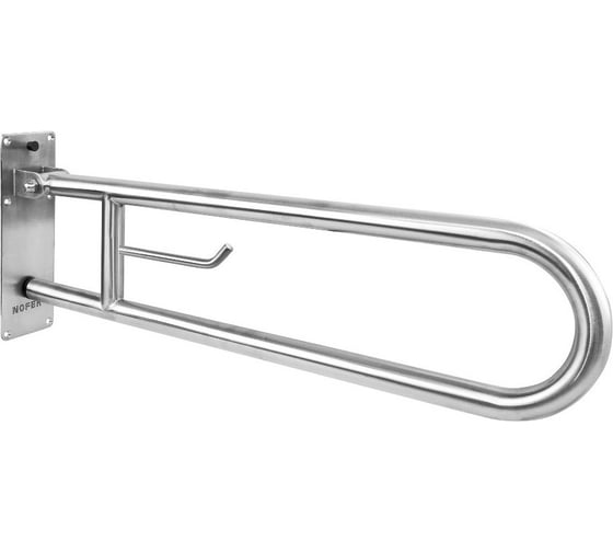 Изображение товара Полукруглый поручень для людей с ограниченными возможностями NOFER. Длина поручня 850мм., отделка поручня: глянцевый 15051.85.B