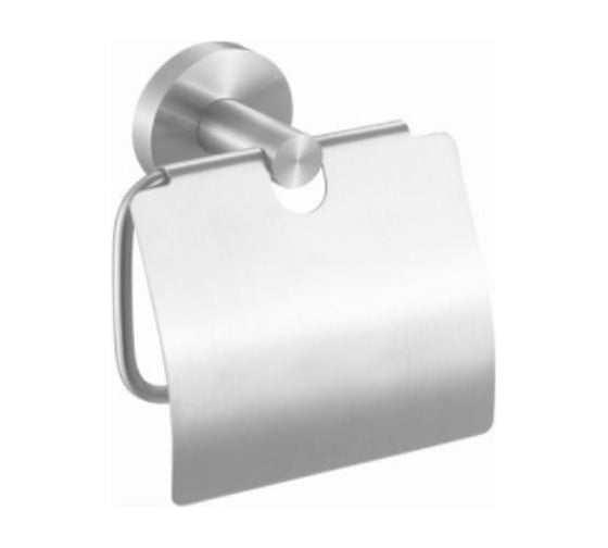 Изображение товара Держатель для туалетной бумаги с крышкой NOFER NIZA глянцевый 16858.B