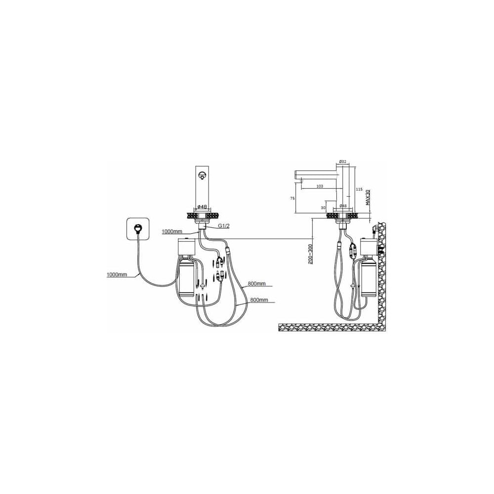 Изображение товара Автоматический дозатор мыла NOFER 03114.B для настольного монтажа