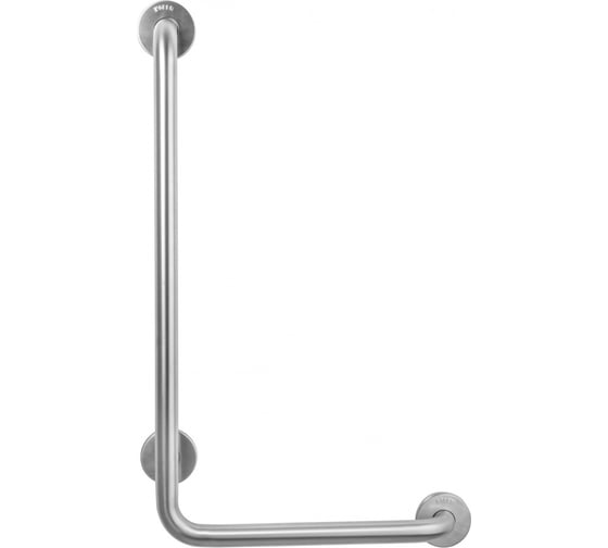Изображение товара Угловой поручень правый для людей с ограниченными возможностями NOFER матовый 15158.S