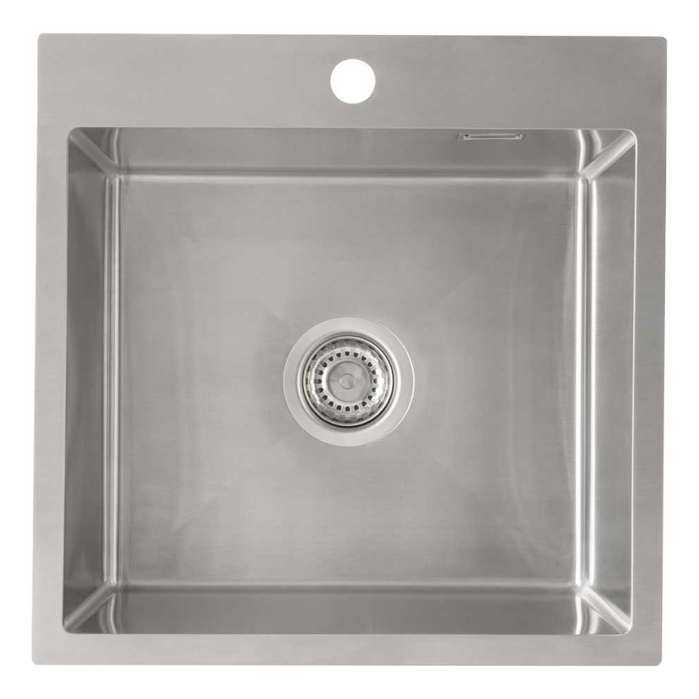 Изображение товара Комплект кухонной мойки Ukinox Практика PRB500.500 -GT10C 0CW & S нержавеющая сталь