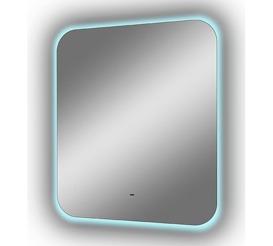 Изображение товара Зеркало CONTINENT Бурже (Burzhe Led) 600x700 МДФ рамка 500x600, Б/К овал, откр.подсв. холодная ЧС ЗЛП531