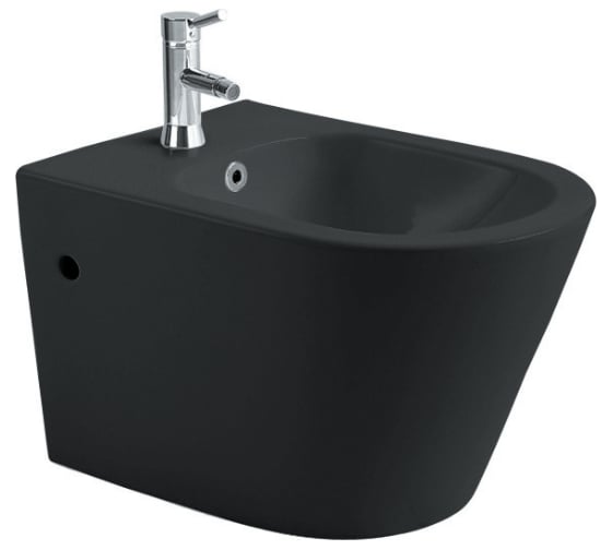 Изображение товара Подвесное биде Aquatek AQ1057-MB ВЕГА 530х360х330, цвет черный матовый 00000119758