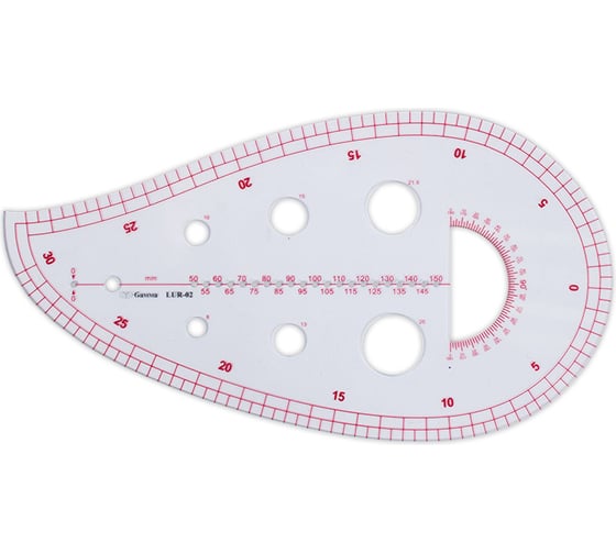 Изображение товара Лекало портновское Gamma 2х250х138 мм LUR-02 528774