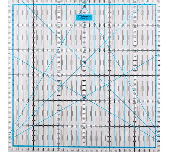 Изображение товара Линейка для пэчворка Gamma QRL-03 30х30 см, пластик 389498