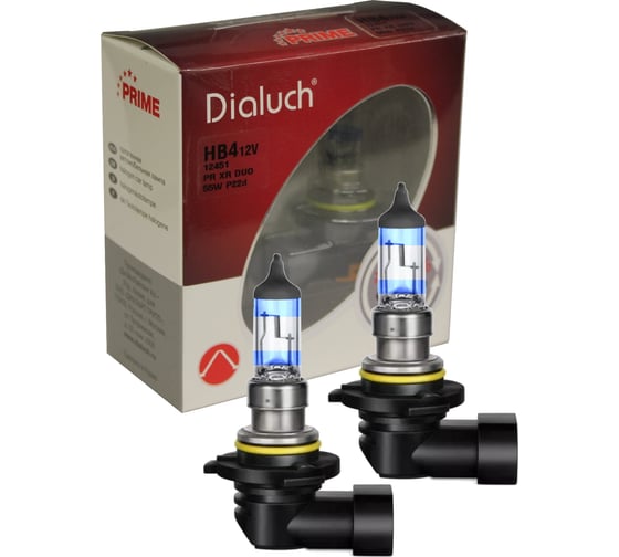 Изображение товара Лампы Диалуч hb4 12v 51w+130 p22d extreme ray prime лч424pr-2xr 12451-PR-XR-DUO