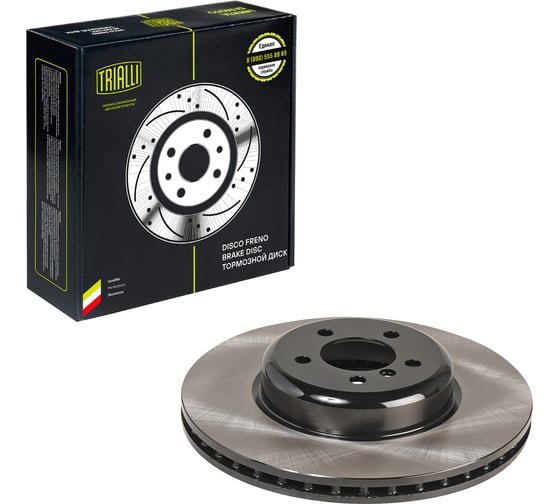 Изображение товара Диск тормозной передний для автомобилей bmw 3 (f30) (11-) / 4 (f32) (13-) d=370 (m-sport) TRIALLI DF 210215