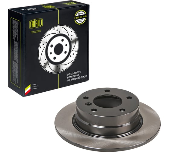 Изображение товара Диск тормозной задний для автомобилей bmw 1 (e81) (04-) / 3 (e90) (05-) d=296 TRIALLI DF 190335