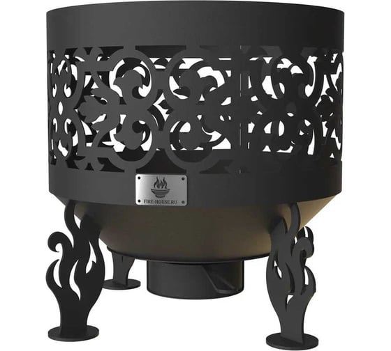 Изображение товара Костровая чаша FIRE-HOUSE Ажурная диаметр 800 мм, с зольником Ch6-800ажурная