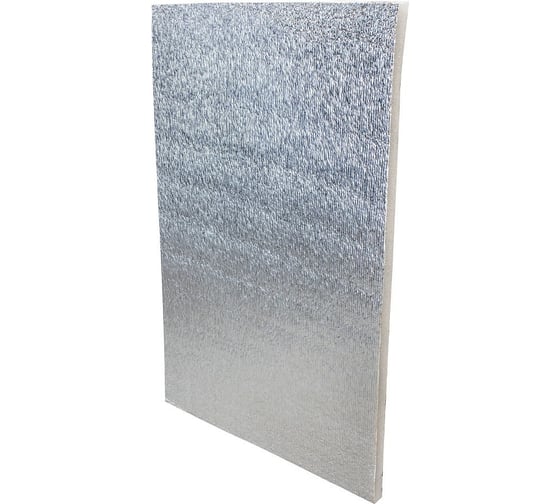 Изображение товара Несшитый пенополиэтилен с отражающим слоем ПЕТРОФОМ ЕВРОБЛОК универсальная изоляция, 40 мм, 1000х600 мм, 12 шт. КА-00000699