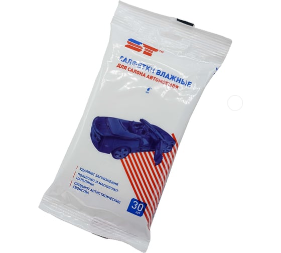 Изображение товара Салфетки влажные для салона автомобиля ST 30 шт. 360870a
