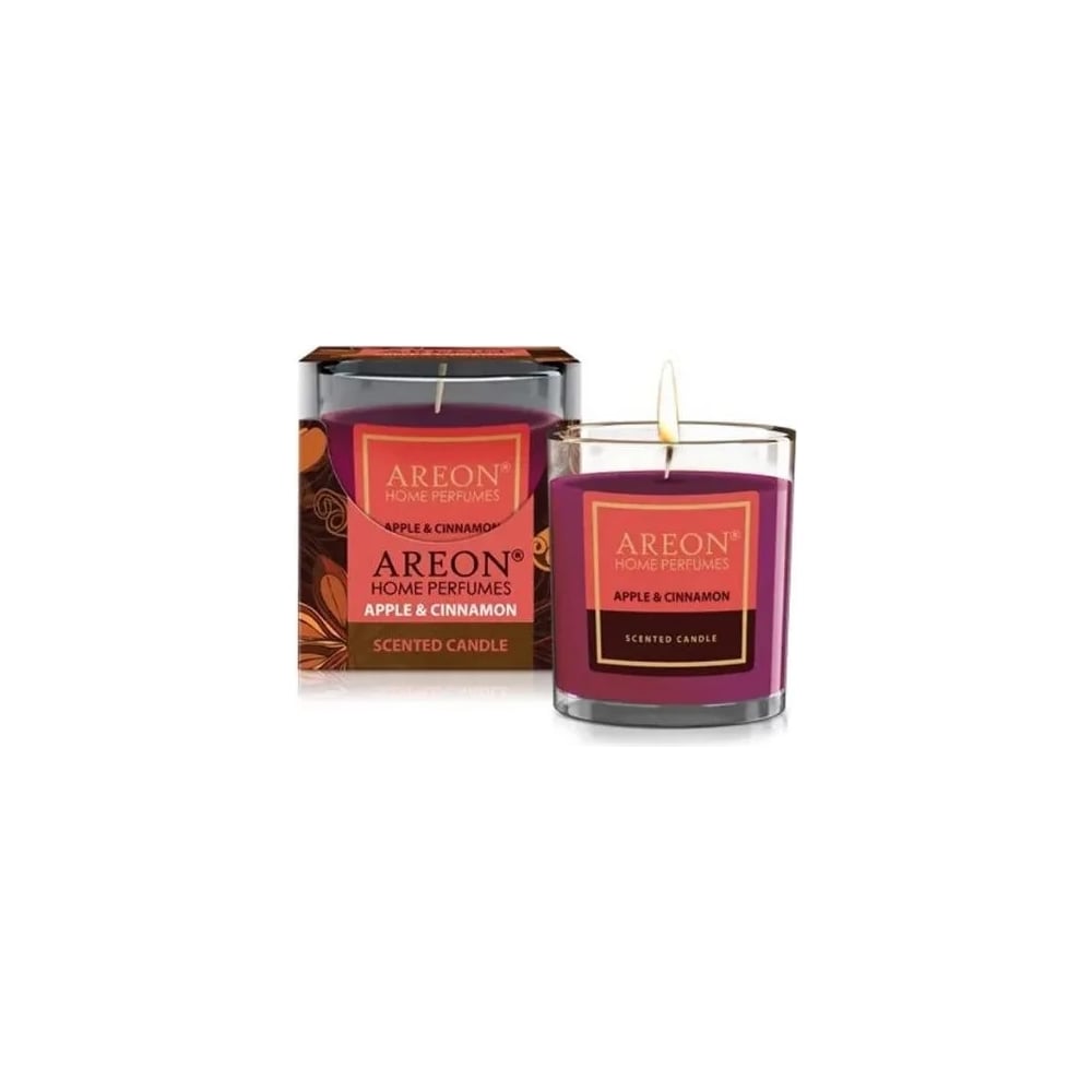 Изображение товара Ароматическая свеча Areon HOME PERFUMES Apple & Cinnamon 120 гр CR01