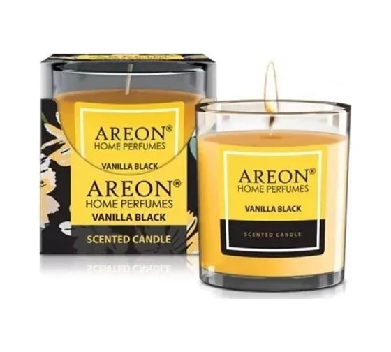 Изображение товара Ароматическая свеча Areon HOME PERFUMES 120 гр Vanilla Black CR02