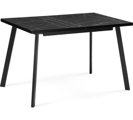 Изображение товара Стол Woodville цефей 120(160)х75x75 мрамор черный / черный матовый 550561