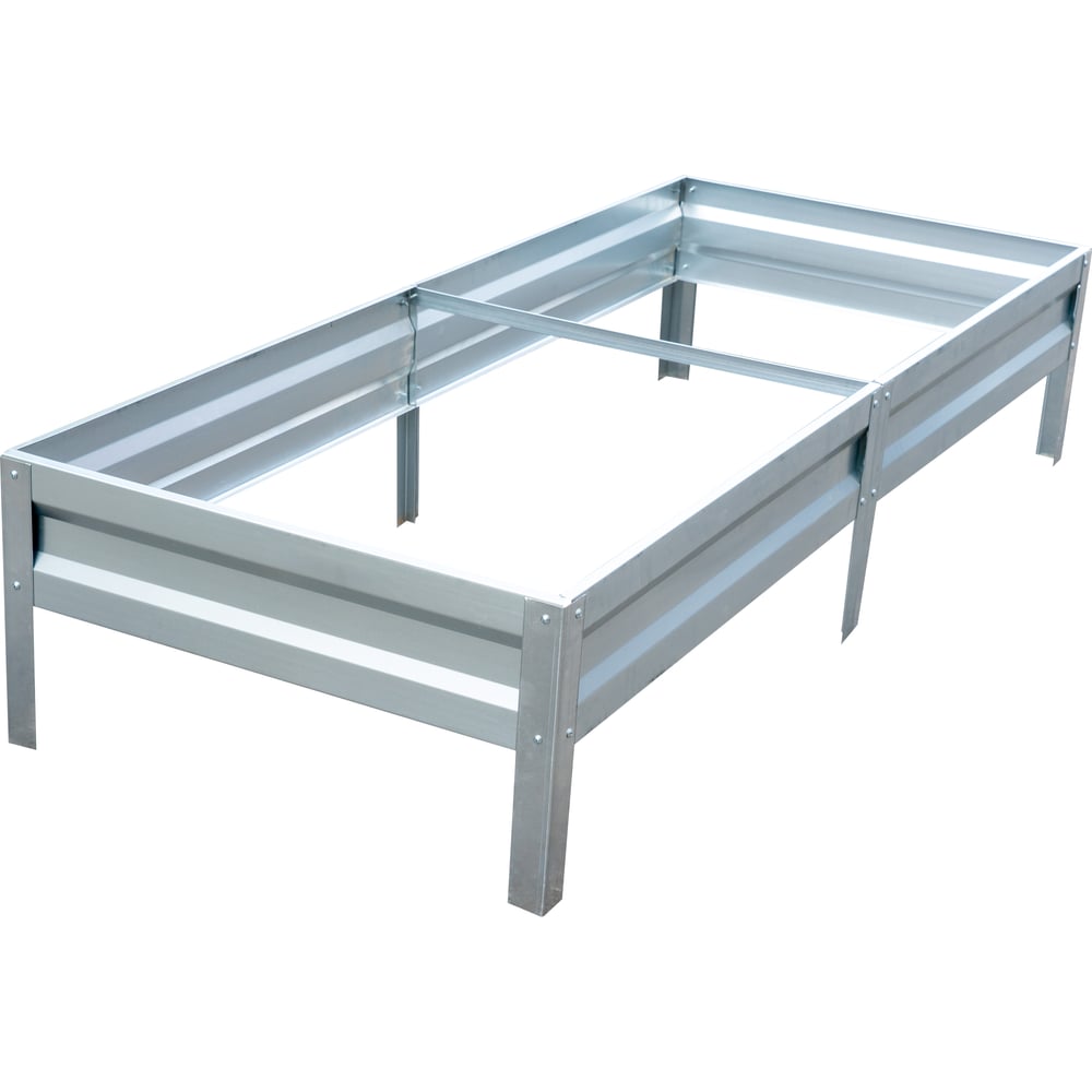 Изображение товара Оцинкованная грядка КАСКАД 1x2 м высота 0.2 м комплект ограждений