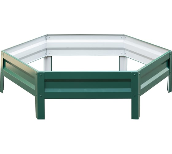 Изображение товара Оцинкованная клумба с полимерным покрытием ООО «ТД «КАСКАД» диаметр 1.4 м, зеленая К140З