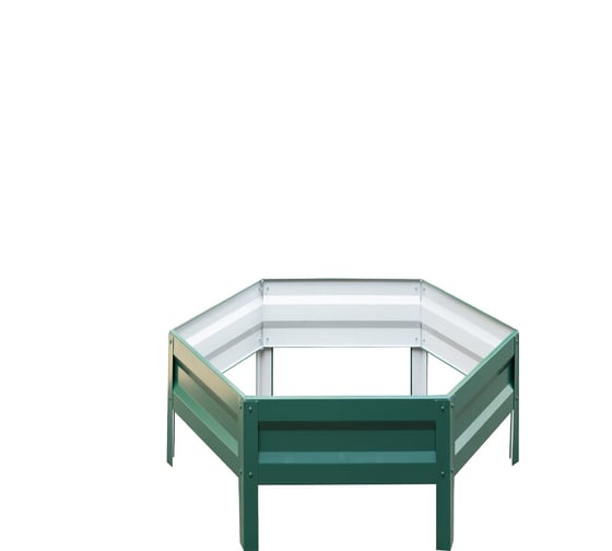 Изображение товара Оцинкованная клумба с полимерным покрытием ООО «ТД «КАСКАД» диаметр 0.6 м, зеленая К060З