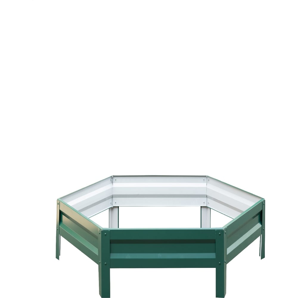 Изображение товара Оцинкованная клумба с полимерным покрытием диаметр 1 м К100З