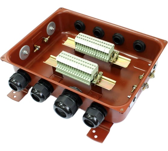 Изображение товара Коробка ГОФРОМАТИК Кзнс-48 с пластмассовыми сальниками zeta30358